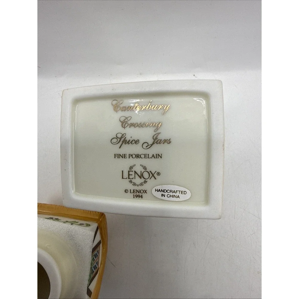 Lenox‎ CANTERBURY CROSSING Spice Village Jar PARSLEY Never Used